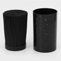 Подставка для ножей с наполнителем Доляна &laquo;Зефир&raquo;, 11&times;18 см, цвет чёрный