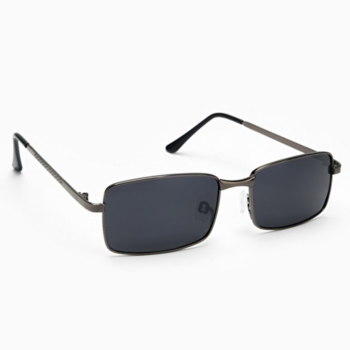 Очки солнцезащитные OneSun, поляризационные, UV 400, дужка 14 см, ширина 14.5 см, линза 3.5&times;5.5 см, серые