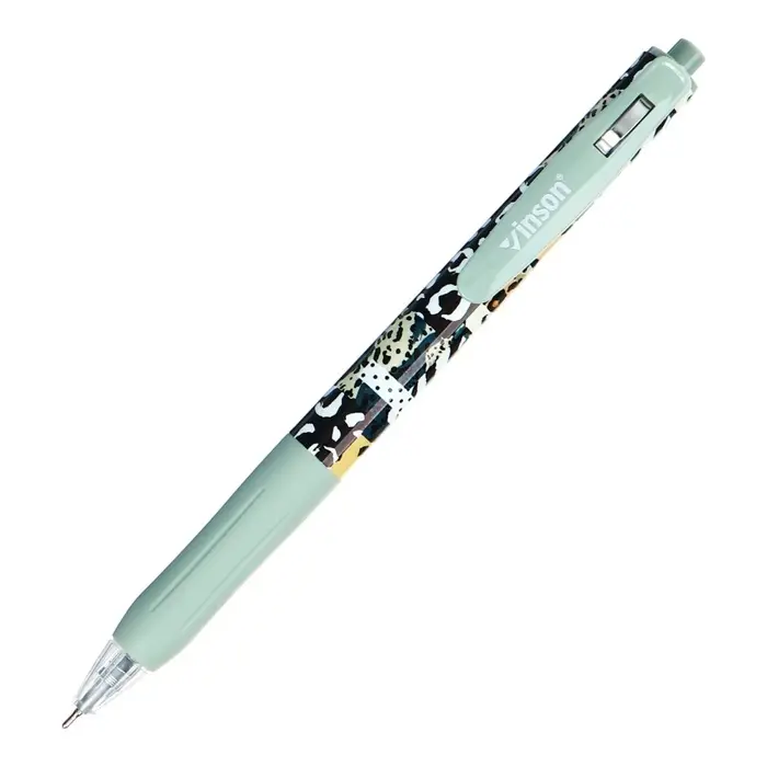 Ручка шариковая автоматическая 0.7 мм, Vinson, синяя масляная, резиновый держатель