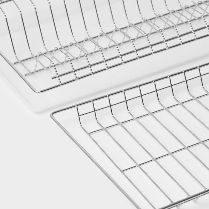 Комплект посудосушителей с поддоном для шкафа 60 см, 56,5&times;25,6 см, цинк