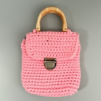 Ручки для сумки деревянные, с полукольцами, 10,3 &times; 8 см, 2 шт, цвет бежевый/золотой