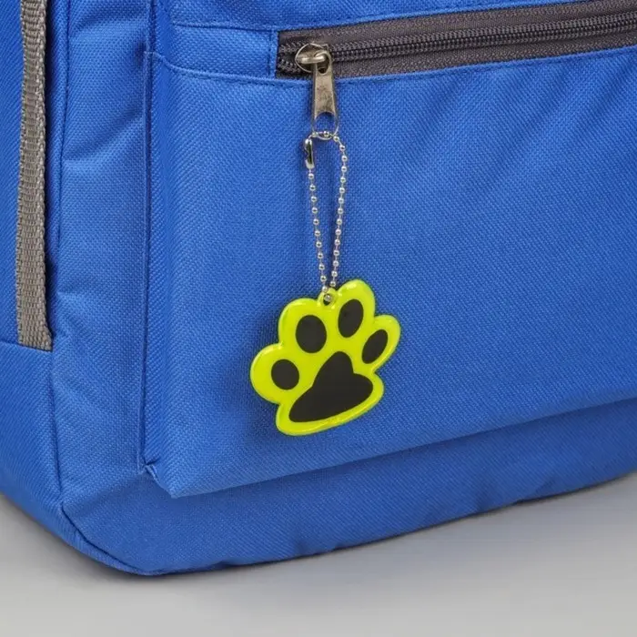 Светоотражающий элемент &laquo;Лапка&raquo;, двусторонний, 5,5 &times; 4,8 см, цвет жёлтый