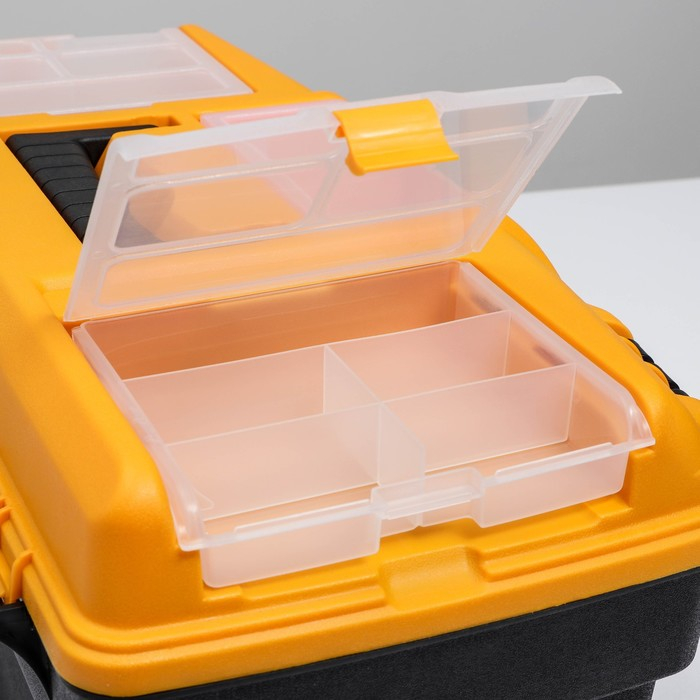 Ящик для инструментов, с двумя консолями и коробками &laquo;Уран 21&raquo;