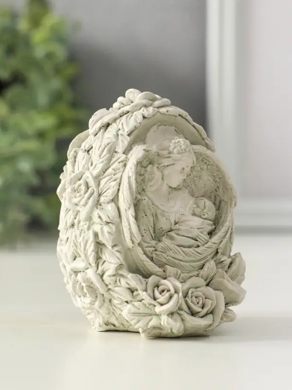 Фигура "Дева" размер 8х6 см, состаренный цвет,гипс