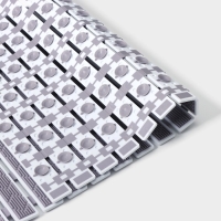 Коврик противоскользящий в ванну на присосках SAVANNA, 40&times;68 см, цвет серый