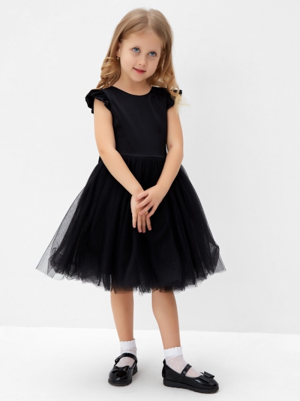 Платье нарядное детское MINAKU: PartyDress, цвет чёрный, рост 98 см Платье нарядное детское MINAKU: PartyDress, цвет чёрный, рост 98 см