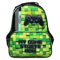 Рюкзак школьный, 37 х 26 х 13 см, эргономичная спинка, Calligrata ОРТ "Гейм" Рюкзак школьный, 37 х 26 х 13 см, эргономичная спинка, Calligrata ОРТ "Гейм"