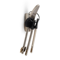 Крючок мебельный CAPPIO PLATE, однорожковый, цвет матовый никель Крючок мебельный CAPPIO PLATE, однорожковый, цвет матовый никель