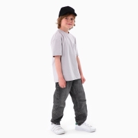 Кепка детская для мальчика &laquo;Герб&raquo;, цвет черный, р-р 52-54, 5-7 лет