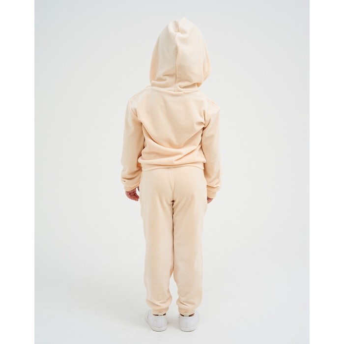 Костюм детский (толстовка, брюки) KAFTAN "Basic line" р.36 (134-140), молочный