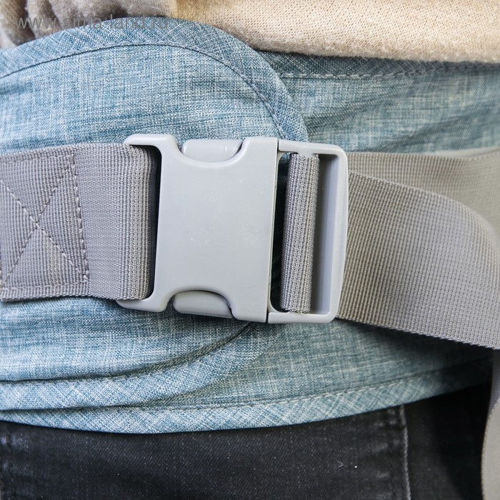 Рюкзак-кенгуру, хипсит для малыша &laquo;Деним&raquo;, цвет серо/голубой