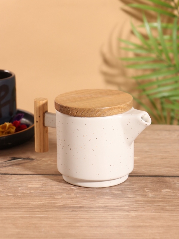 Набор для чаепития &laquo;Атика&raquo; керамический, белый, чайничек + кружка