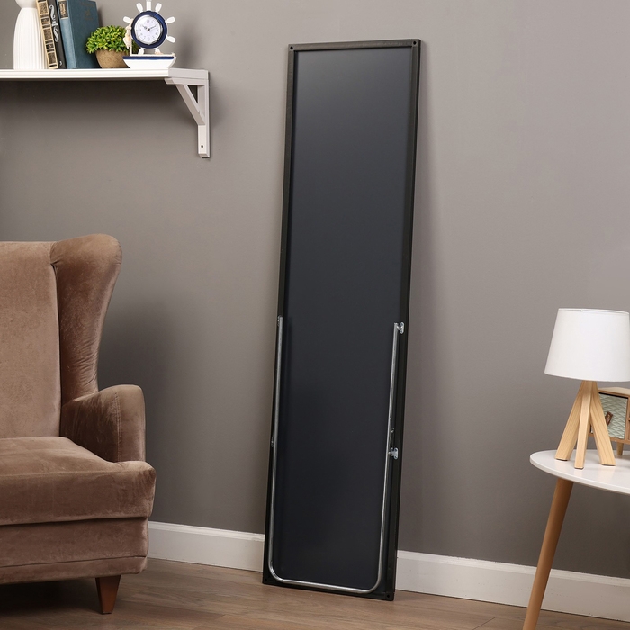 Зеркало интерьерное напольное, акрил, 36 х 148 см чёрное Зеркало интерьерное напольное, акрил, 36 х 148 см чёрное