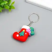 Брелок резина "Новогоднее настроение" МИКС 2х3,3х3,7 см