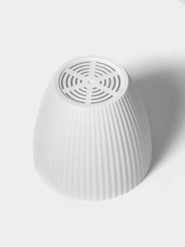 Горшок круглый Горшок круглый "Ribbed" 15х15х13 см, цвет белый