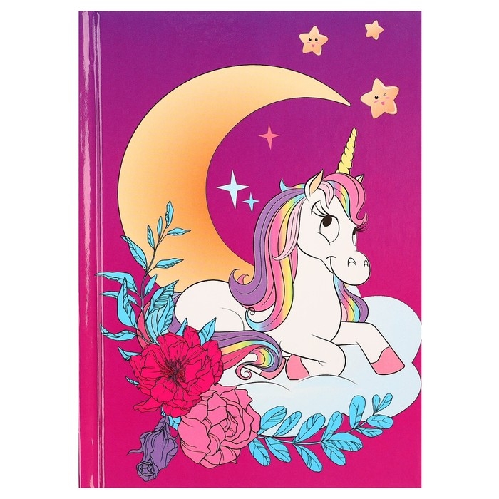 Блокнот А6, 40 листов в твёрдой обложке, Минни Маус