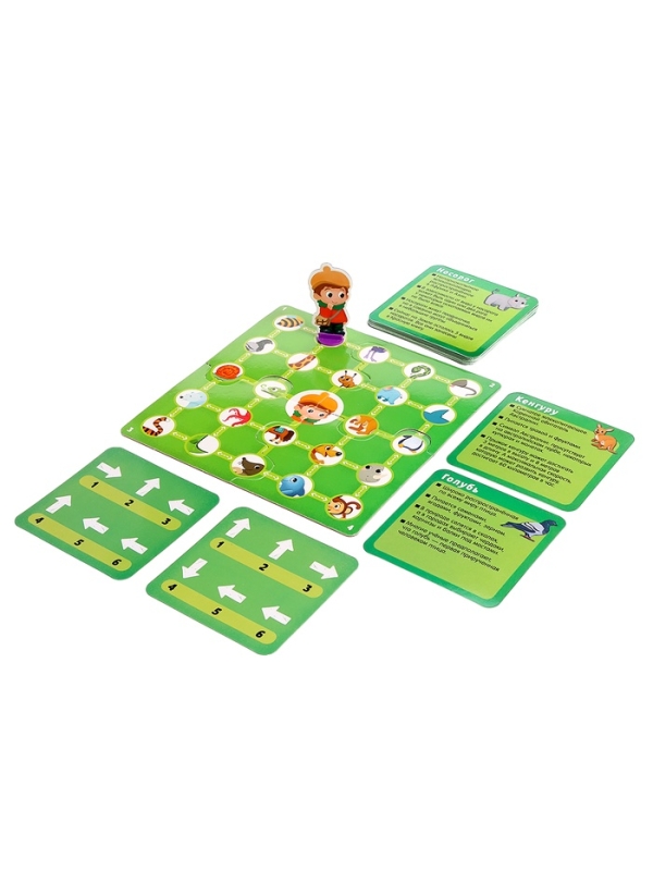 Развивающая игра "Пройди по стрелкам. Изучаем животных"