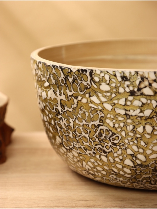 Салатник 25х25х12 см, бамбук