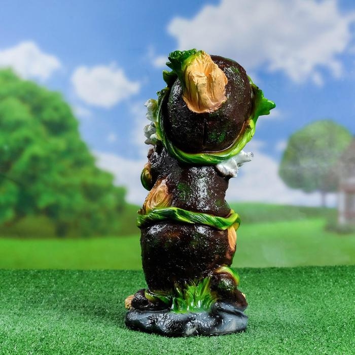 Садовая фигура "Гном-лесовик" 19х20х38см