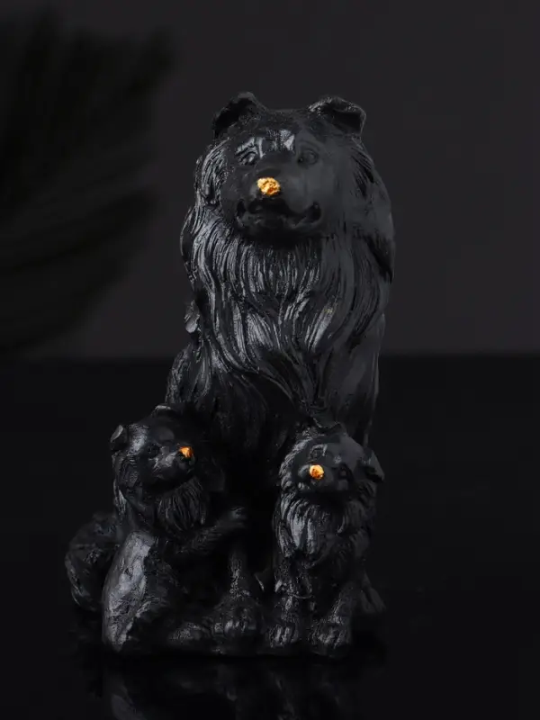 Фигура "Колли" 10х7 см, черный