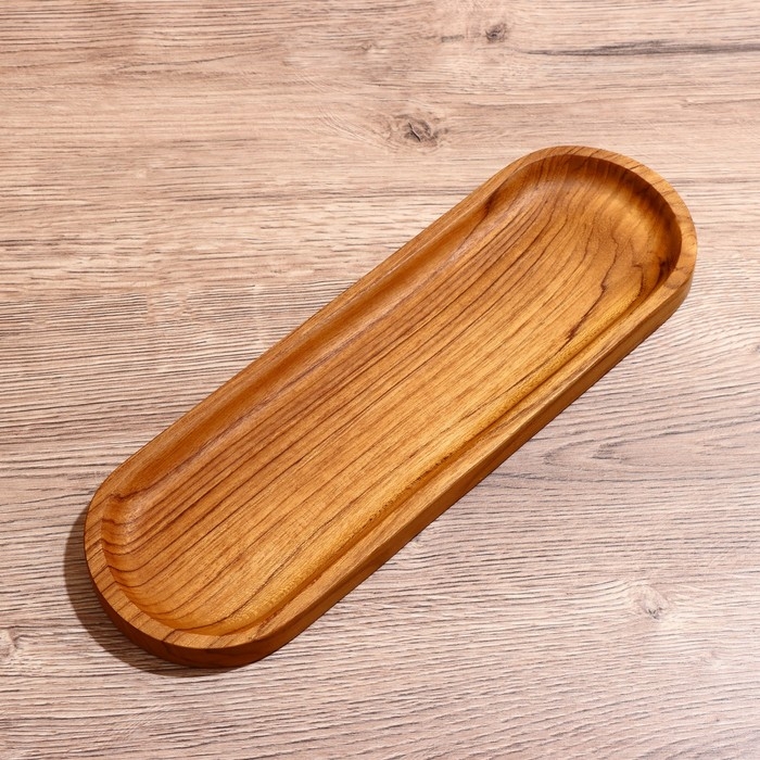 Блюдо 27х11х2 см, тиковое дерево