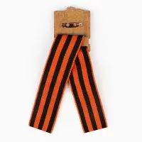 Деревянный значок-орден с георгиевской лентой на День Победы &laquo;9 мая&raquo;, 3.5&times;5 см