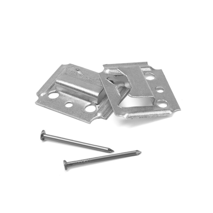 Кляймер ЛОМ, №2, без покрытия, с гвоздями, 100 шт Кляймер ЛОМ, №2, без покрытия, с гвоздями, 100 шт