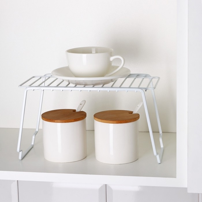 Полка универсальная Доляна, 25&times;14,3&times;14,6 см, белая