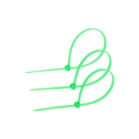 Хомут нейлоновый для стяжки, ТУНДРА, 3,6х200 мм, зеленый, 100 шт