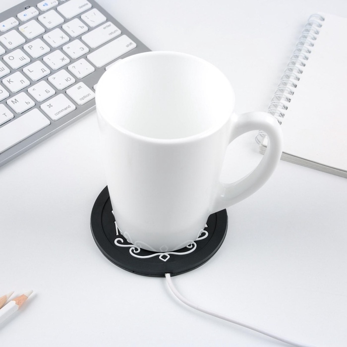 Подставка для кружки USB &laquo;Настоящий мужчина&raquo;, 10 х 10 см.