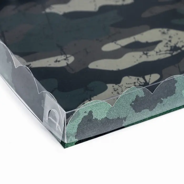 Коробка для печенья, &laquo;Камуфляж&raquo; 21&times;21&times;3 см