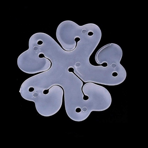 Фиксатор для шаров Цветок, 6,5 см, Прозрачный, набор 10 шт. Фиксатор для шаров Цветок, 6,5 см, Прозрачный, набор 10 шт.