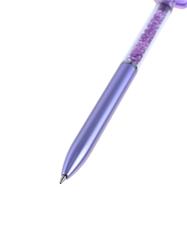 Ручка шариковая-прикол МИКС Кристал со стразами