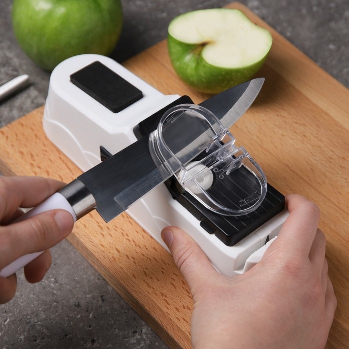 Ножеточка Luazon LTE-02, электрическая, для ножей/ножниц/отверток, 60 Вт, USB, белая Ножеточка Luazon LTE-02, электрическая, для ножей/ножниц/отверток, 60 Вт, USB, белая