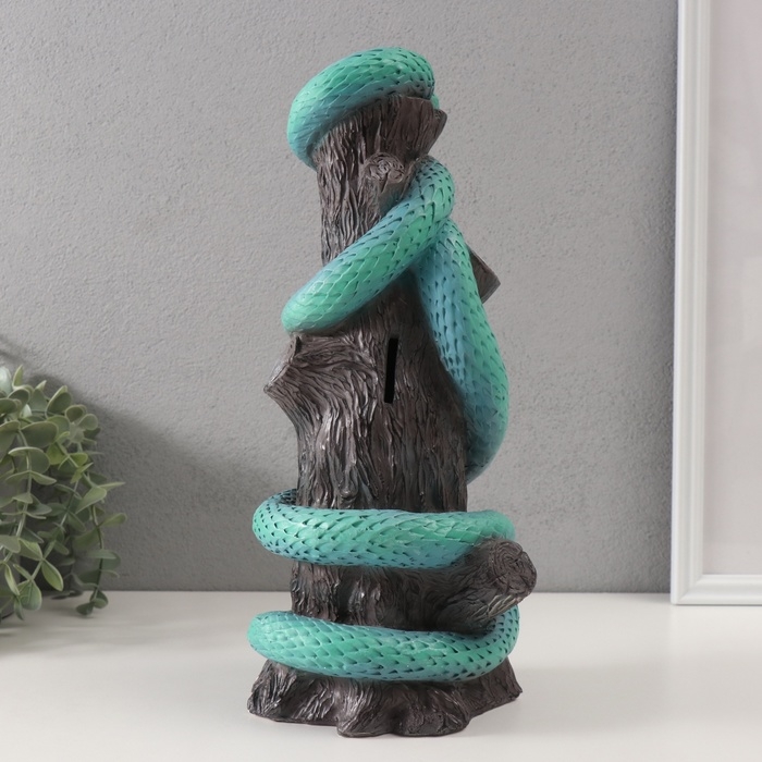 Копилка Копилка"ЗМЕЯ НА ПЕНЬКЕ" 33 х 14 х 15 см.