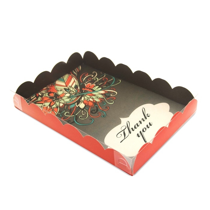 Коробочка для печенья, Коробочка для печенья, "Благодарю", 22 х 15 х 3 см 5шт