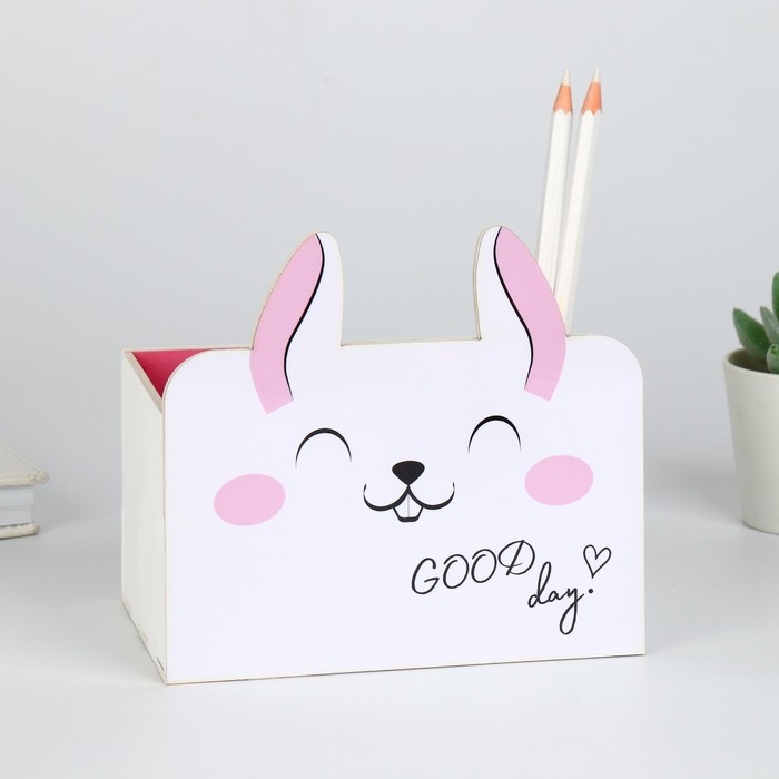 Органайзер для канцелярии, составной &laquo;Зайчик&raquo;, 15 х 10 х 8 см