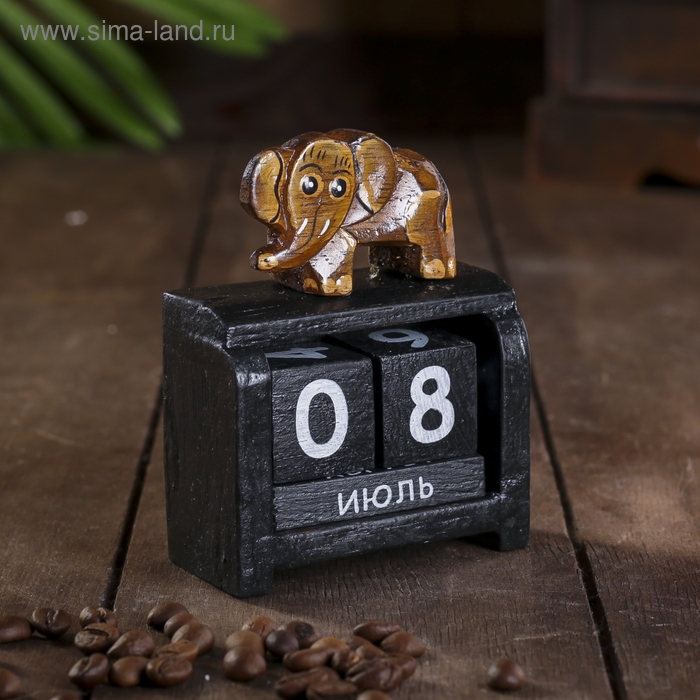 Настольный календарь "Слон" 4х7х9 см
