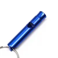 Свисток металлический малый для собак, 4,6 х 0,8 см, фасовка 12 шт, микс цветов