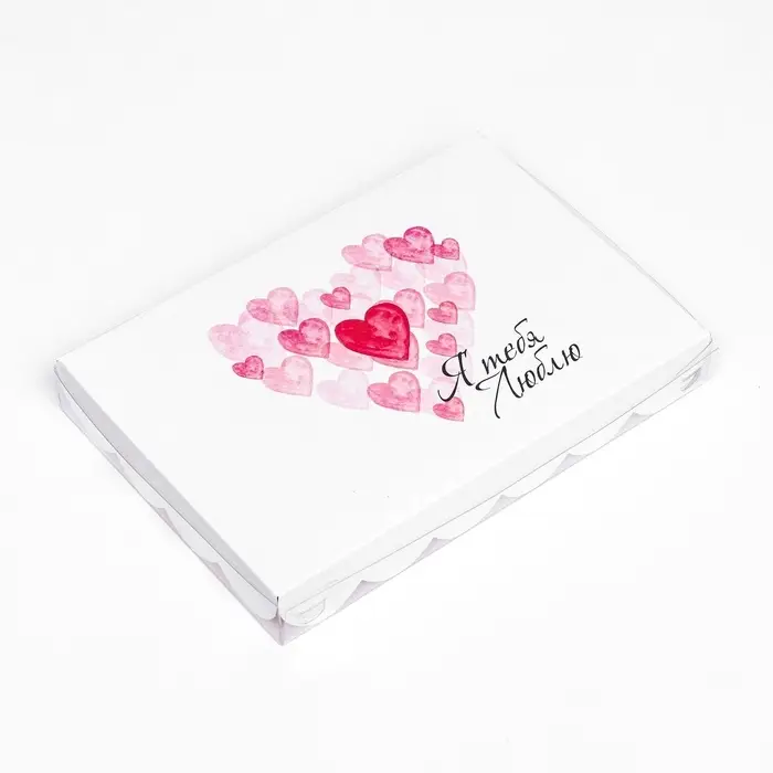 Коробка для печенья, &laquo;Люблю&raquo; 22&times;15&times;3 см