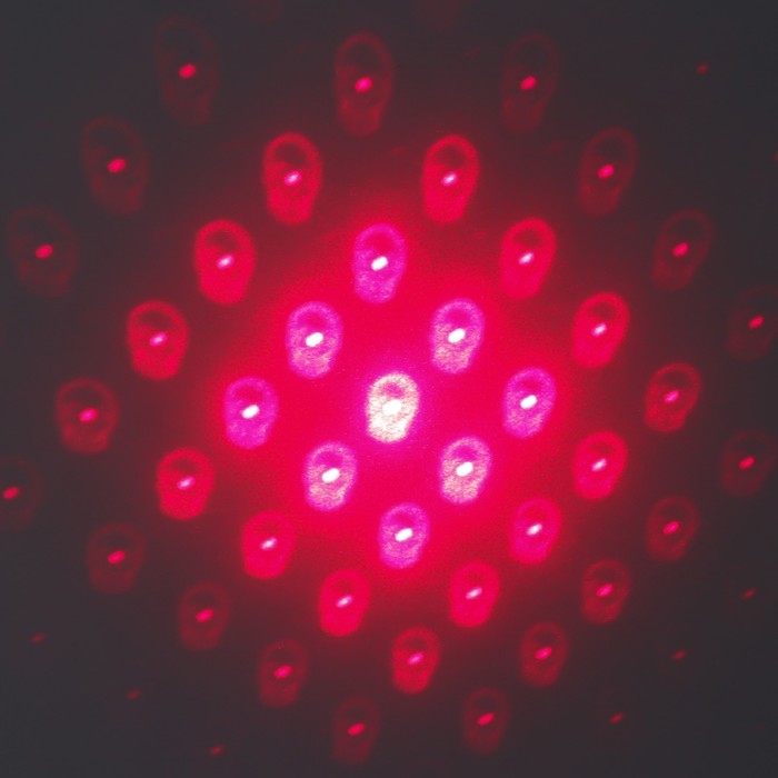 Указка лазерная 12 + 1 насадки от USB 10х14,5 см