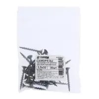 Саморезы гипсокартон-дерево ТУНДРА krep 3.5&times;32 мм, фосфатированные, 30 шт.