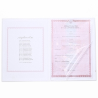 Папка для свидетельства о заключении брака &laquo;Розовая дымка&raquo;, А4