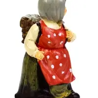 Садовая фигура 20 х 10 х 10 см "Бабушка с гусём"