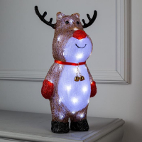 Светодиодная фигура &laquo;Сказочный олень&raquo; 16 &times; 40 &times; 12 см, акрил, 40 LED, 220 В, свечение белое