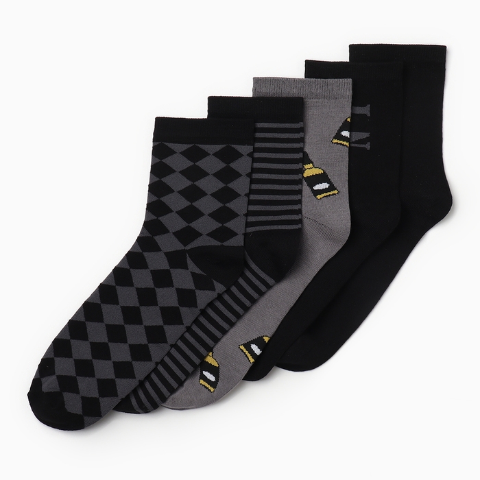 Набор мужских носков KAFTAN Набор мужских носков KAFTAN "Идеальный" 5 пар, р. 41-44 (27-29 см)