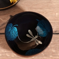 Чаша "Стрекоза" 14х14х6 см, кокос