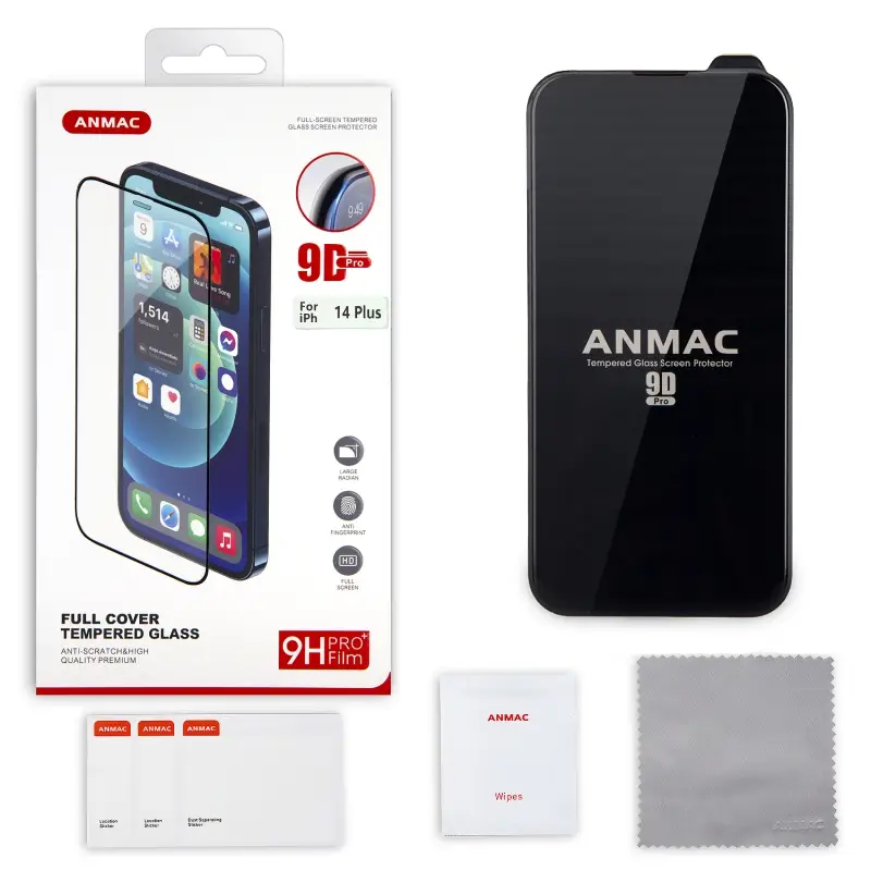 Защитное стекло iPh 14 Plus (6.7) 9D ANMAC Арт.1137418