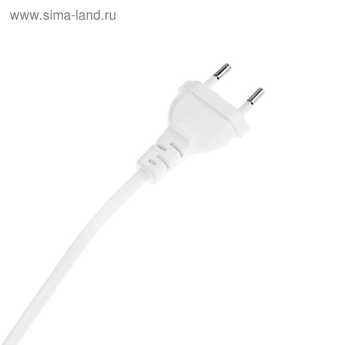 Светильник на прищепке Ecola base, Е27, 220В, 300 мм, выключатель, гибкий, белый