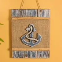 Панно плетёное &laquo;Якорь&raquo;, 25&times;4&times;55 см